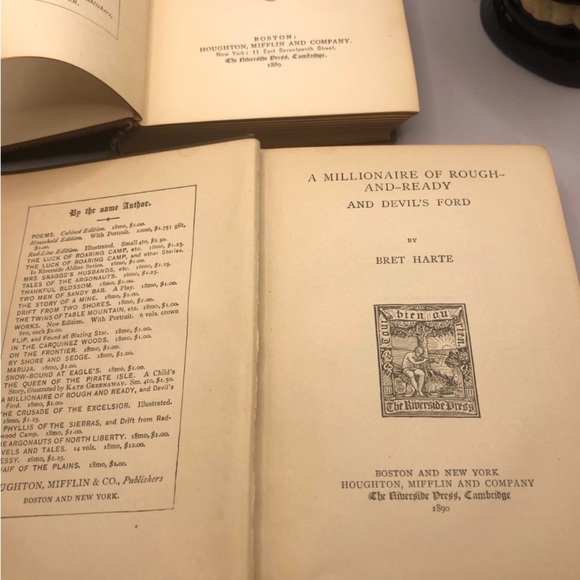 1889-1890 Bret Harte In the Carquinez Woods”and “A Millionaire Rough and Ready - Picture 9 of 9